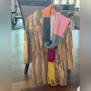 Coach Multicolor Striped Scarf